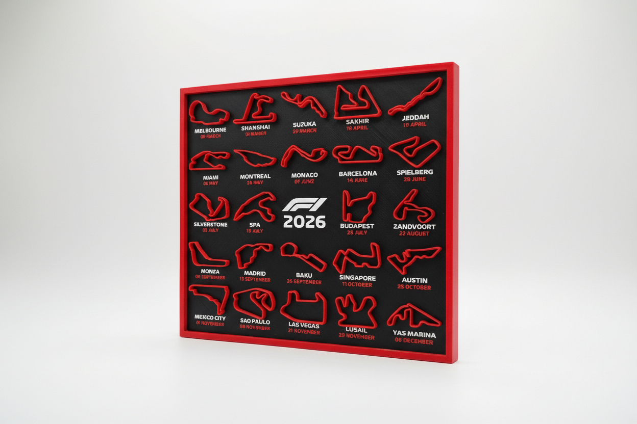 Display 3D F1 – Edizione Collezione Calendario Stagione 2026
