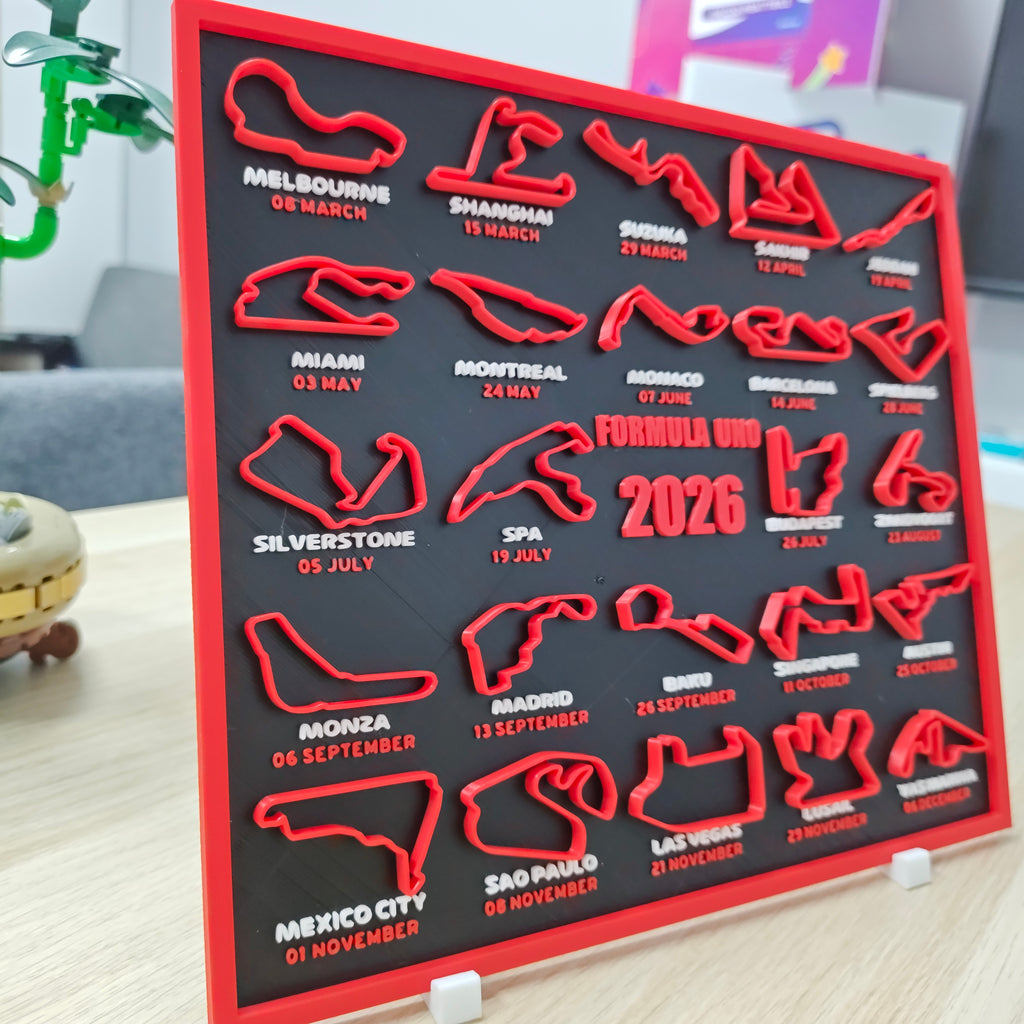 Display 3D F1 – Edizione Collezione Calendario Stagione 2026