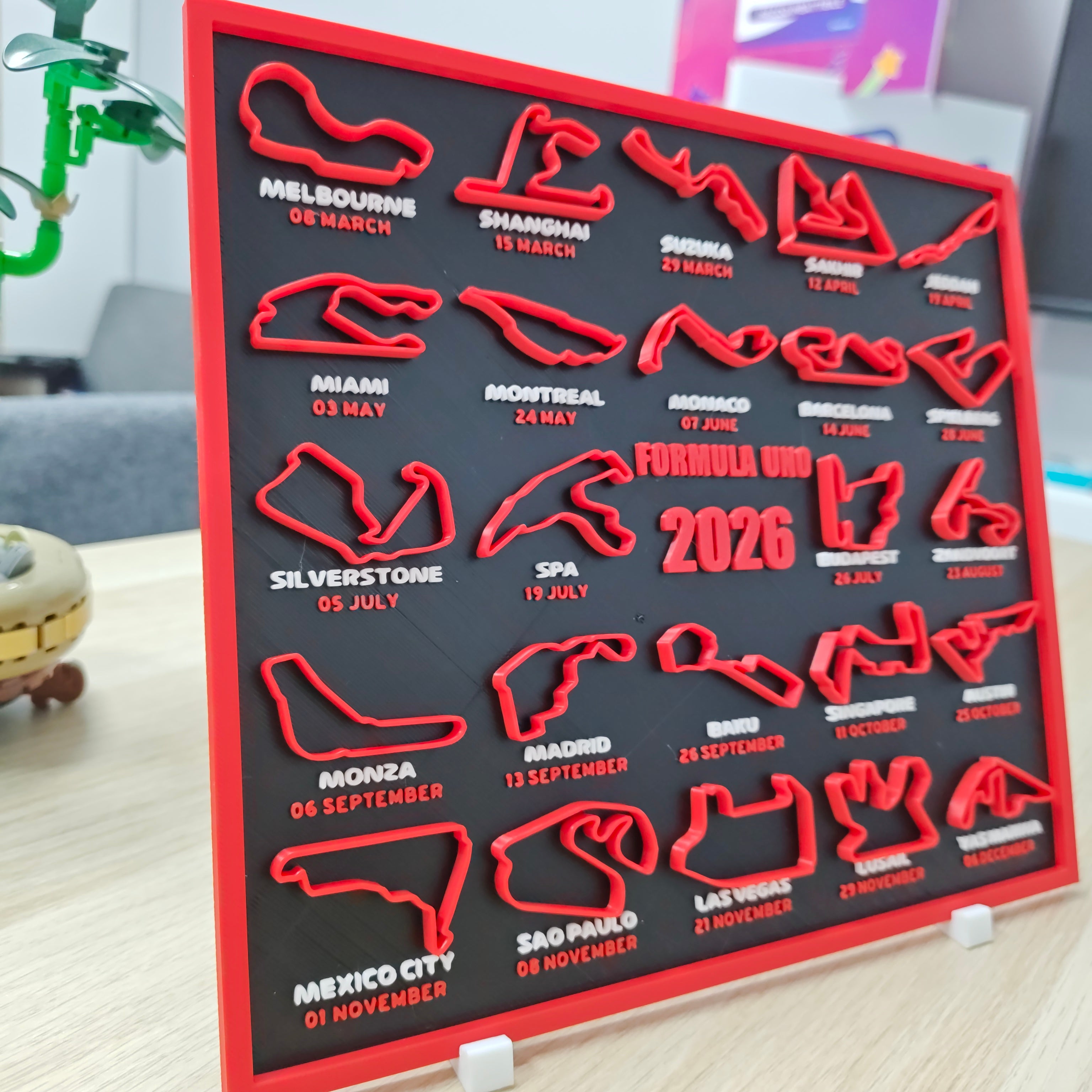 Display 3D F1 – Edizione Collezione Calendario Stagione 2026