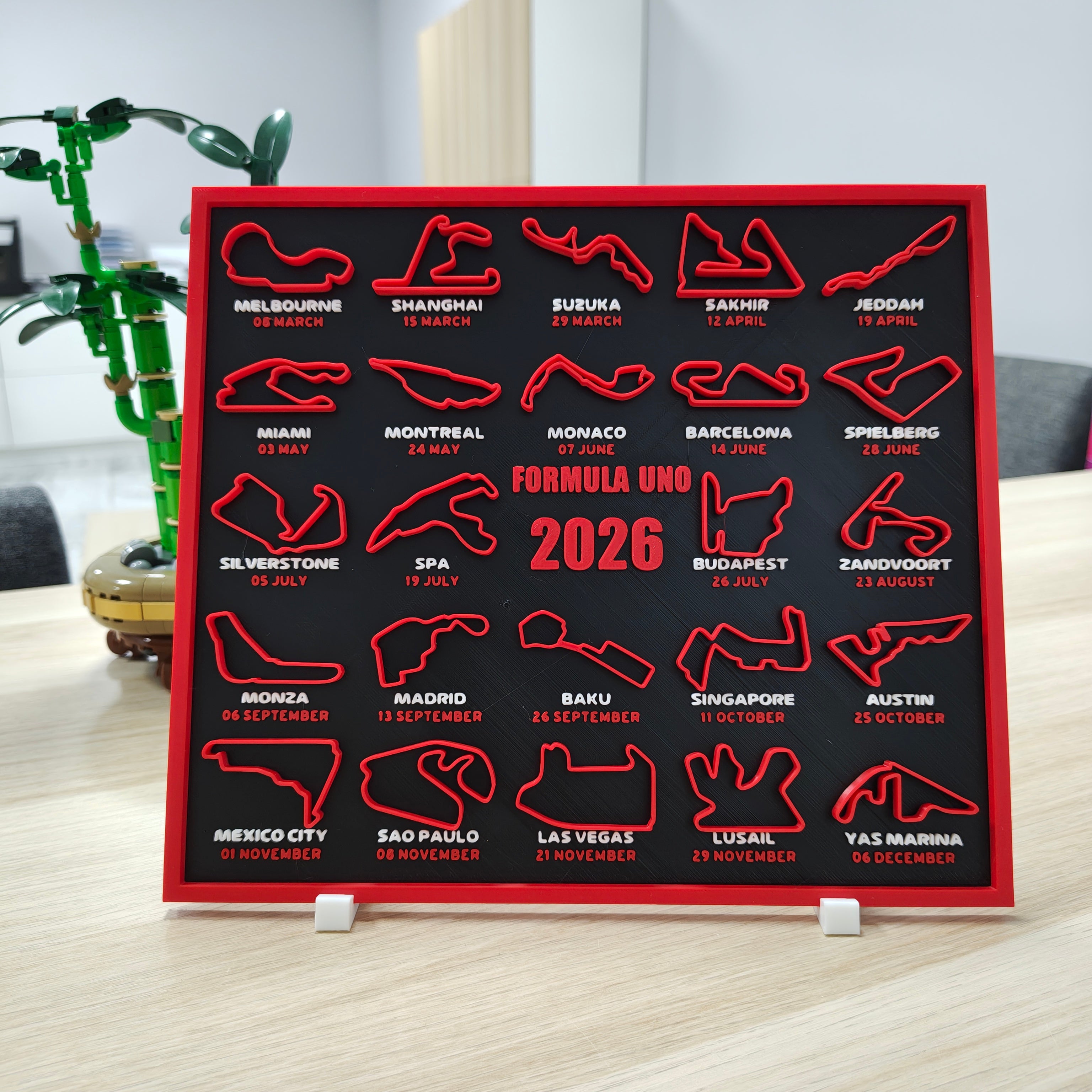 Display 3D F1 – Edizione Collezione Calendario Stagione 2026